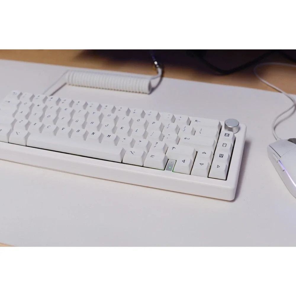 Custom modded mechanical keyboard GMK67 65% Lubed Switches thocky hot-swap RGB - Picture 9 of 10